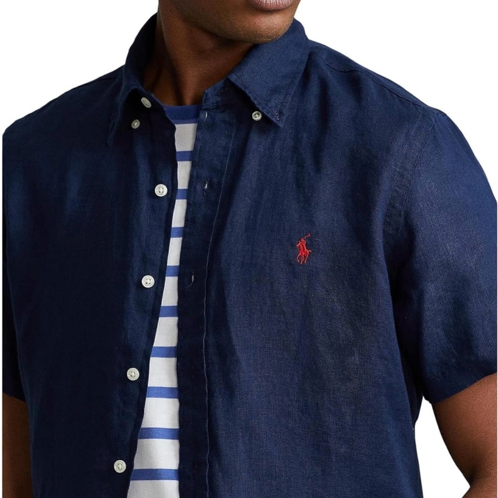 Ralph Lauren Men's Deep Blue Casual Shirt